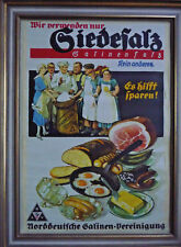 Reklameplakat siedesalz saline gebraucht kaufen  Plauen