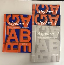 Saxon algebra homeschool for sale  Wadsworth