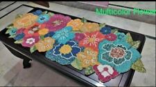 Corredor de mesa indiano artesanal multicolorido com miçangas 13x36 polegadas pacote com 1 comprar usado  Enviando para Brazil