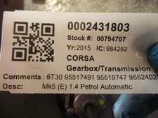 Vauxhall corsa gearbox for sale  SKELMERSDALE