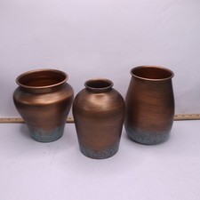 (3 peças) Conjunto de recipientes ombre multicoloridos para decoração de casa vasos de metal MET2293 comprar usado  Enviando para Brazil