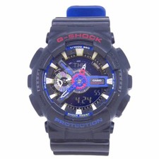 Relógio masculino digital analógico CASIO G-SHOCK GA-110LT quartzo preto azul pulseira de silicone comprar usado  Enviando para Brazil