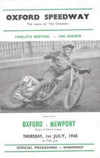Programa Oxford v Newport Speedway 1965 (1/7/65) comprar usado  Enviando para Brazil