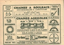 Publicité ancienne chaines d'occasion Publicité ancienne chaines d'occasion  France