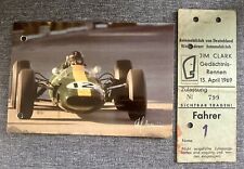 Usado, Jim Clark Gedachtnis-Rennen - 1969 Passe de Corrida do Grande Prêmio Alemão de Fórmula 2, Ingresso comprar usado  Enviando para Brazil