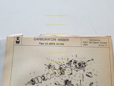 Weber carburatore adfa usato  Vimodrone