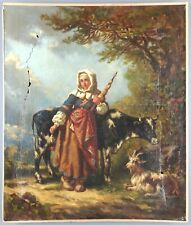 Antique painting young d'occasion  Expédié en Belgium