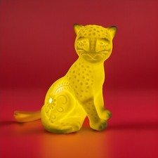 Usado, Prateleira de cerâmica leopardo luz noturna cabeceira biblioteca bateria acabamento fosco comprar usado  Enviando para Brazil