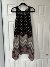 Usado, Vestido Trixxi Feminino Padrão Geométrico Linha A Crochê Sem Mangas Fluxo Tamanho P comprar usado  Enviando para Brazil