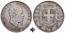5 lire 1874 usato 5 lire 1874 usato  Cremona