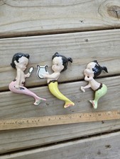 Vintage Trio Bolhas de Sereia Decoração de Parede Cerâmica Anos 1960 Hadley?  comprar usado  Enviando para Brazil