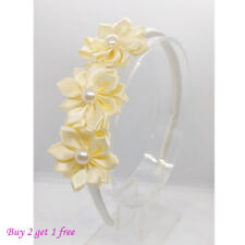 ivory flower girl hair accessories for sale  GRAYS