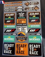 Autocollant COMPATIBLE KTM ADVENTURE READY TO RACE STICKERS MOTO dirt REF D2 comprar usado  Enviando para Brazil