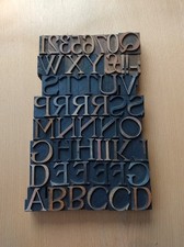 Vintage wooden letterpress for sale  LONDON