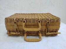 Boîte osier vintage d'occasion  Meximieux