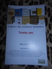 Cahiers sciences humaines d'occasion  Isigny-le-Buat
