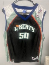 Camiseta Rebecca Lobo Vintage New York Liberty Feminina Grande Anos 90 WNBA Champion, usado comprar usado  Enviando para Brazil