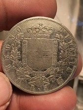 Lire argento 1875 usato  Roma