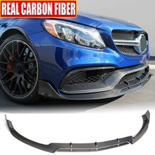 Spoiler labial dianteiro REAL CARBON para Mercedes Benz W205 C63 Sedan 15-19  comprar usado  Enviando para Brazil