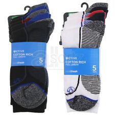 Usado, Calcetines deportivos activos para hombre ex M S 5 pares ricos en algodón talla 6-12 adultos segunda mano  Embacar hacia Argentina