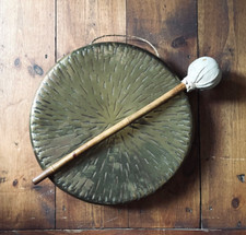 Antique brass gong for sale  DEVIZES