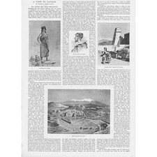 MAROK Przez góry Atlas Wizyta w Tafilet - Antyk Druk 1895 na sprzedaż  Wysyłka do Poland