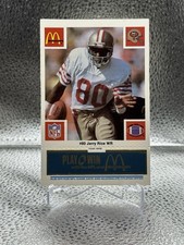 1986 McDonalds Play & Win NFL Blue Tab Jerry Rice RC #80 comprar usado  Enviando para Brazil