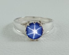 Anel de safira estrela, anel de prata esterlina 925, anel azul Lindy Star, usado comprar usado Anel de safira estrela, anel de prata esterlina 925, anel azul Lindy Star, usado comprar usado  Enviando para Brazil