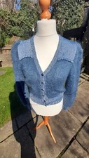 Hand knitted blue for sale  WAKEFIELD