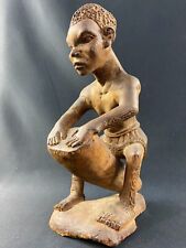 Gran Sujet Malgache De Madera Esculpido Al Jugador De Tambor África Madagascar, usado comprar usado  Enviando para Brazil