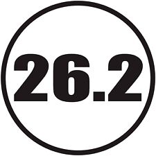 Adesivo para janela 26.2 Circle Mile Full Marathon 12" Euro Running vinil decalque V2 comprar usado  Enviando para Brazil