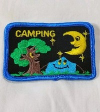 GSA Girl Scouts Camping bordado patch árvore tenda lua estrelas preto azul 3" comprar usado  Enviando para Brazil
