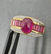 Karat goldring rubin gebraucht kaufen  Münster