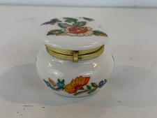 Vintage Enesco Porcelana Miniatura Caixa de Bugigangas com Borboleta Floral Dec. comprar usado  Enviando para Brazil