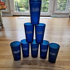 Pepsi Cola 20 oz Copo de Restaurante AZUL Copo de Refrigerante Impacto Lote Internacional de 8 comprar usado  Enviando para Brazil