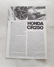 Honda cr250 motorcyclist for sale  LEICESTER