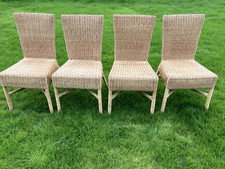 Rattan dining chairs for sale  CHINNOR