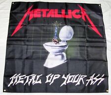METALLICA 3'X5' FLAGA BANER ZESPÓŁ MUZYCZNY HEAVY METAL MAN CAVE GARAŻ ŚCIANA SKLEPOWA na sprzedaż  Wysyłka do Poland