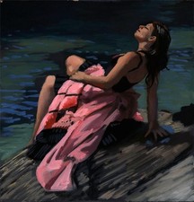 Pintura acrílica a bordo FEMININA POR ÁGUA - ARTE CONTEMPORÂNEA comprar usado  Enviando para Brazil
