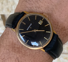 1960 Vintage Relógio Sandoz Mostrador Preto Banhado a Ouro Clássico Masculino 34mm Manual Suíço comprar usado  Enviando para Brazil