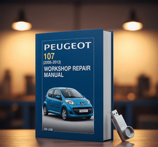 PEUGEOT 107 2005-2013 manual de reparo de oficina em USB. comprar usado  Enviando para Brazil