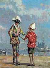 Dipinto olio pinocchio usato  Lucca