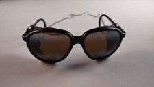 Óculos de sol vintage couro montanhismo escudos escalada esqui aviador preto comprar usado  Enviando para Brazil