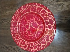 Charger plates red for sale  Fairview