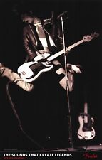 FENDER POSTER~Dee Dee Ramone of The Ramones On Stage Live 24x37" baixo de precisão~ comprar usado  Enviando para Brazil