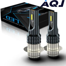 2x 12V H6M P15D ciclomotor scooter lâmpada de farol de LED luz de neblina branca lente projetor comprar usado  Enviando para Brazil