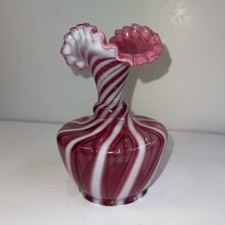 Fenton vase cranberry for sale  Crystal Lake