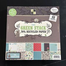 2008 DCWV the Green Stack 70% papel reciclado 12x12 pilha de papel impresso 48 folhas comprar usado  Enviando para Brazil