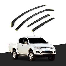 Defletores de vento Mitsubishi L-200 MK4 2006-2015 4 portas pick-up 4 peças coloridas, usado comprar usado  Enviando para Brazil