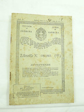 Vecchio libretto risparmio usato  Cremona